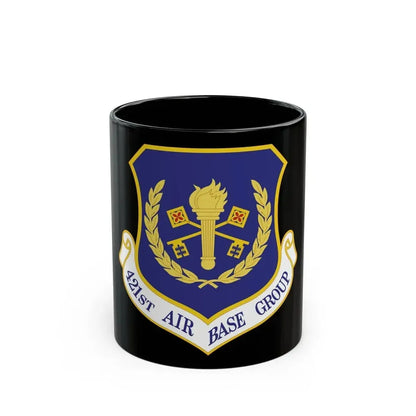421st Air Base Group (U.S. Air Force) Black Coffee Mug 11oz - Go Mug Yourself