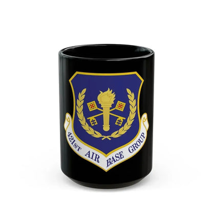 421st Air Base Group (U.S. Air Force) Black Coffee Mug 15oz - Go Mug Yourself