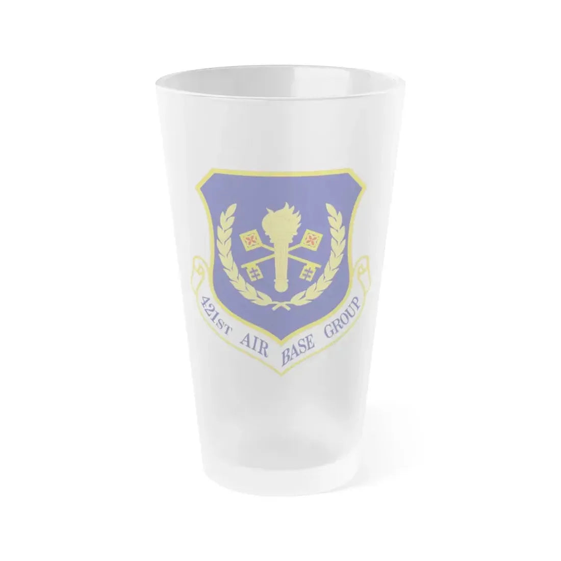 421st Air Base Group (U.S. Air Force) Frosted Pint Glass 16oz Default Title - Go Mug Yourself