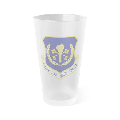 421st Air Base Group (U.S. Air Force) Frosted Pint Glass 16oz Default Title - Go Mug Yourself