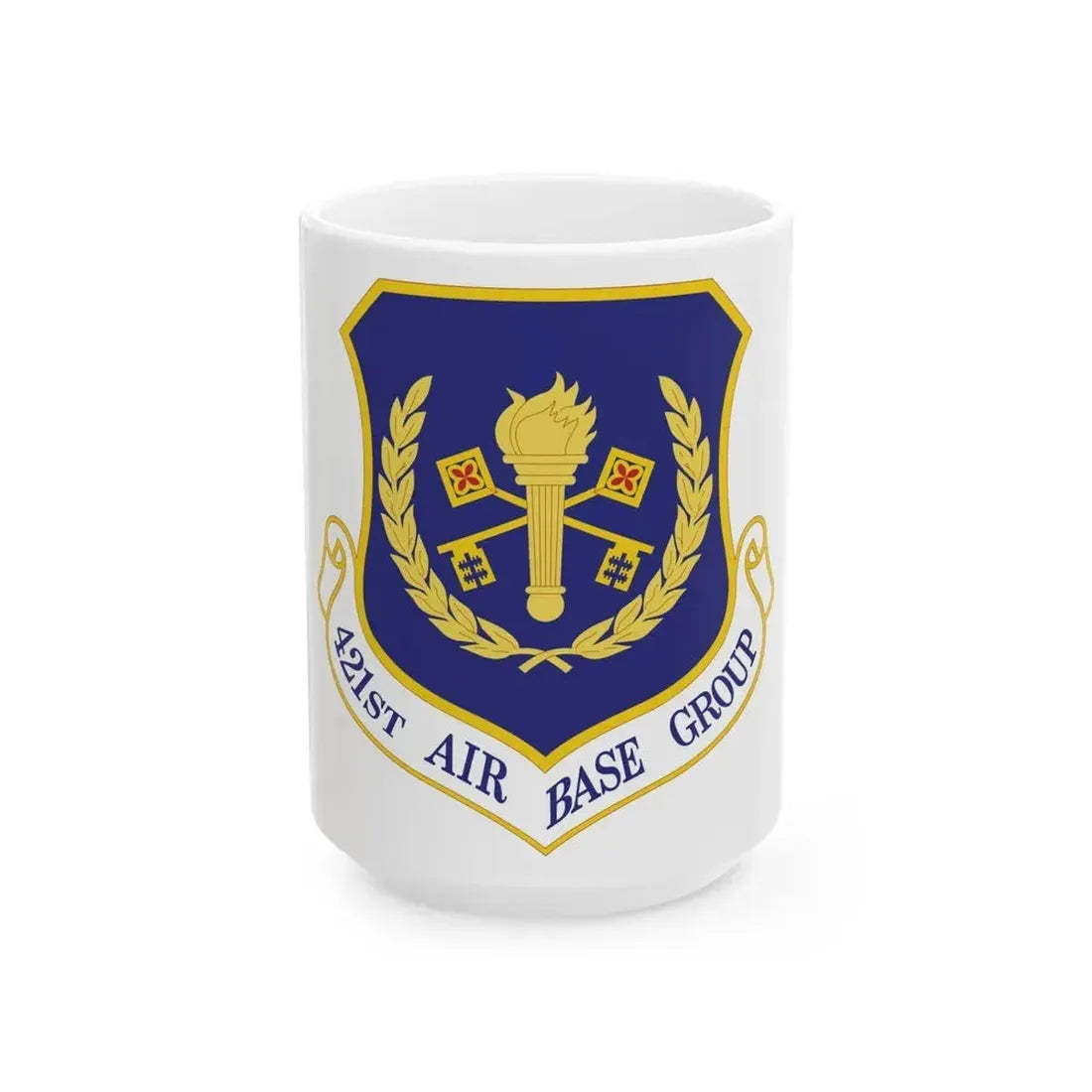 421st Air Base Group (U.S. Air Force) White Coffee Mug 15oz - Go Mug Yourself