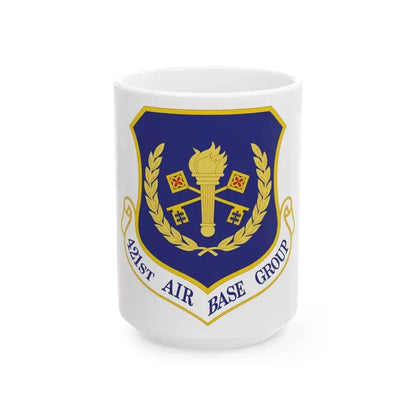 421st Air Base Group (U.S. Air Force) White Coffee Mug 15oz - Go Mug Yourself