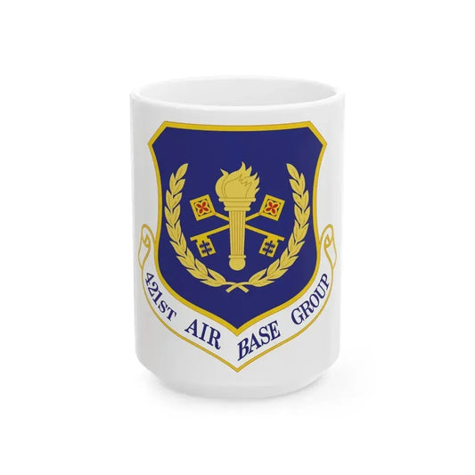 421st Air Base Group (U.S. Air Force) White Coffee Mug 15oz - Go Mug Yourself