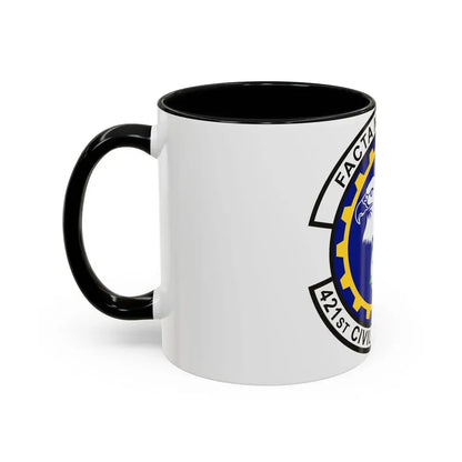 421st Civil Engineer Squadron (U.S. Air Force) Accent Coffee Mug - Go Mug Yourself