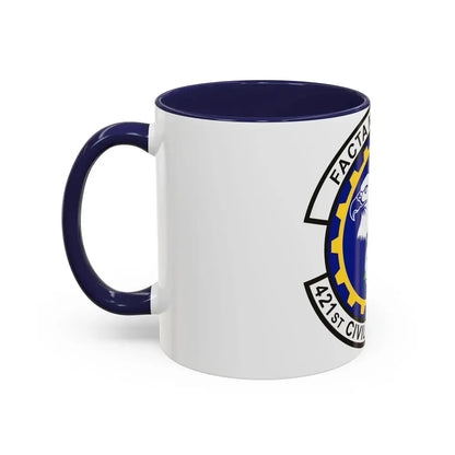 421st Civil Engineer Squadron (U.S. Air Force) Accent Coffee Mug - Go Mug Yourself