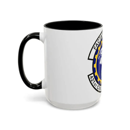 421st Civil Engineer Squadron (U.S. Air Force) Accent Coffee Mug - Go Mug Yourself