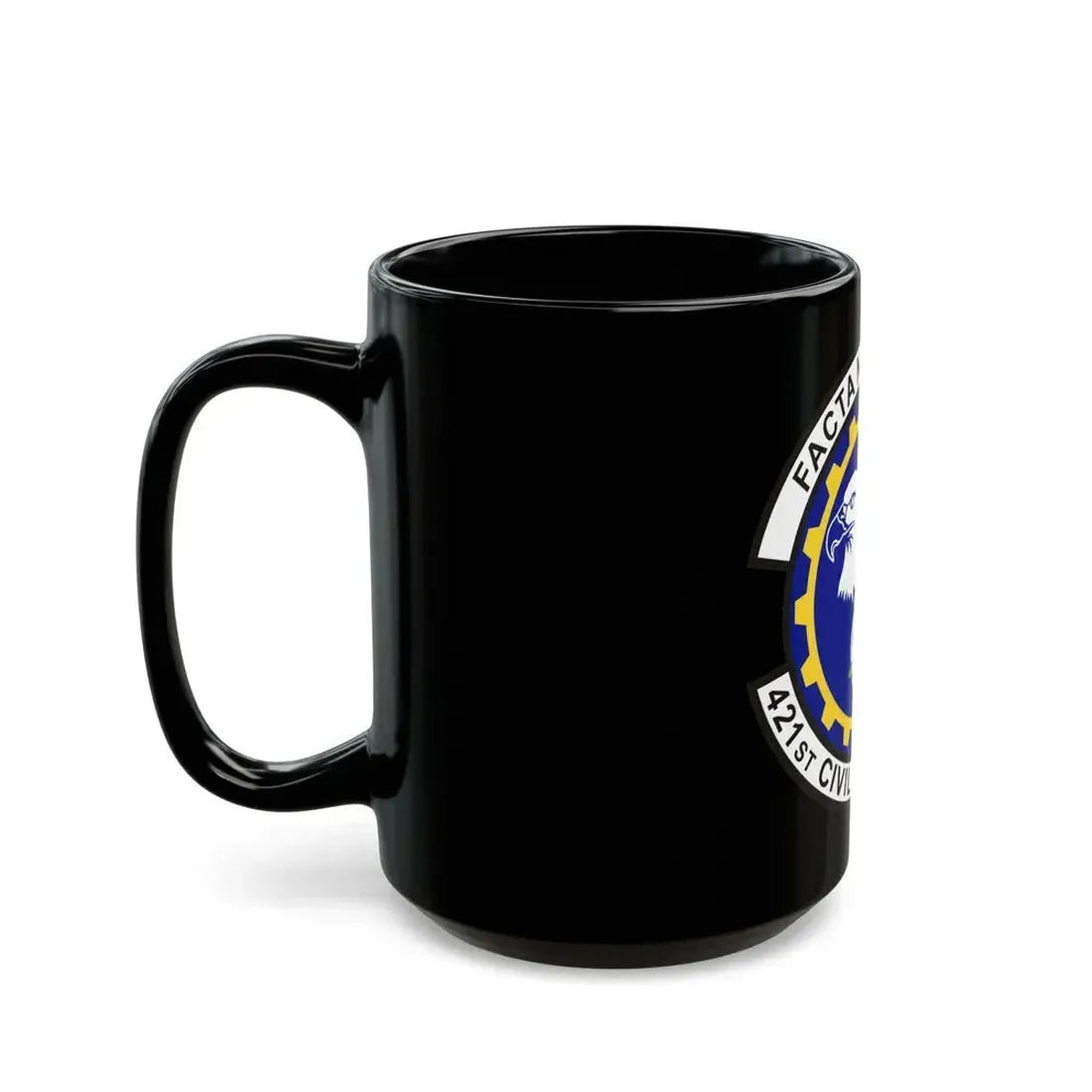 421st Civil Engineer Squadron (U.S. Air Force) Black Coffee Mug - Go Mug Yourself