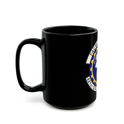 421st Civil Engineer Squadron (U.S. Air Force) Black Coffee Mug - Go Mug Yourself