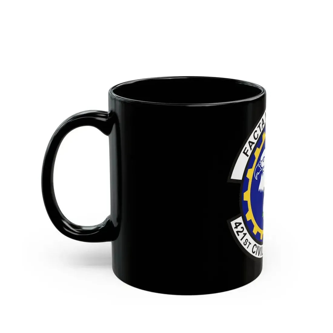 421st Civil Engineer Squadron (U.S. Air Force) Black Coffee Mug - Go Mug Yourself
