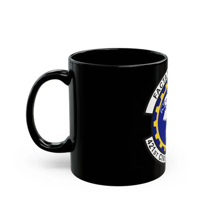 421st Civil Engineer Squadron (U.S. Air Force) Black Coffee Mug - Go Mug Yourself