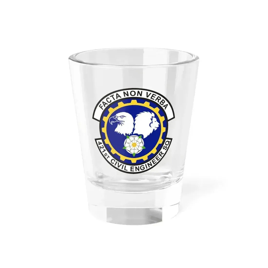 421st Civil Engineer Squadron (U.S. Air Force) Shot Glass 1.5oz 1.5oz - Go Mug Yourself