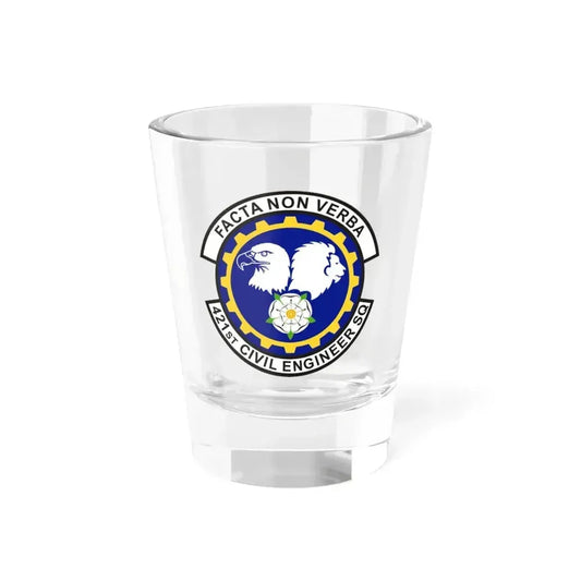 421st Civil Engineer Squadron (U.S. Air Force) Shot Glass 1.5oz 1.5oz - Go Mug Yourself