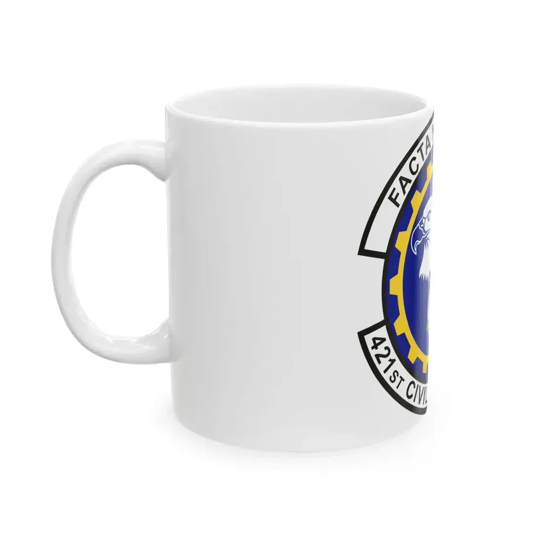 421st Civil Engineer Squadron (U.S. Air Force) White Coffee Mug - Go Mug Yourself