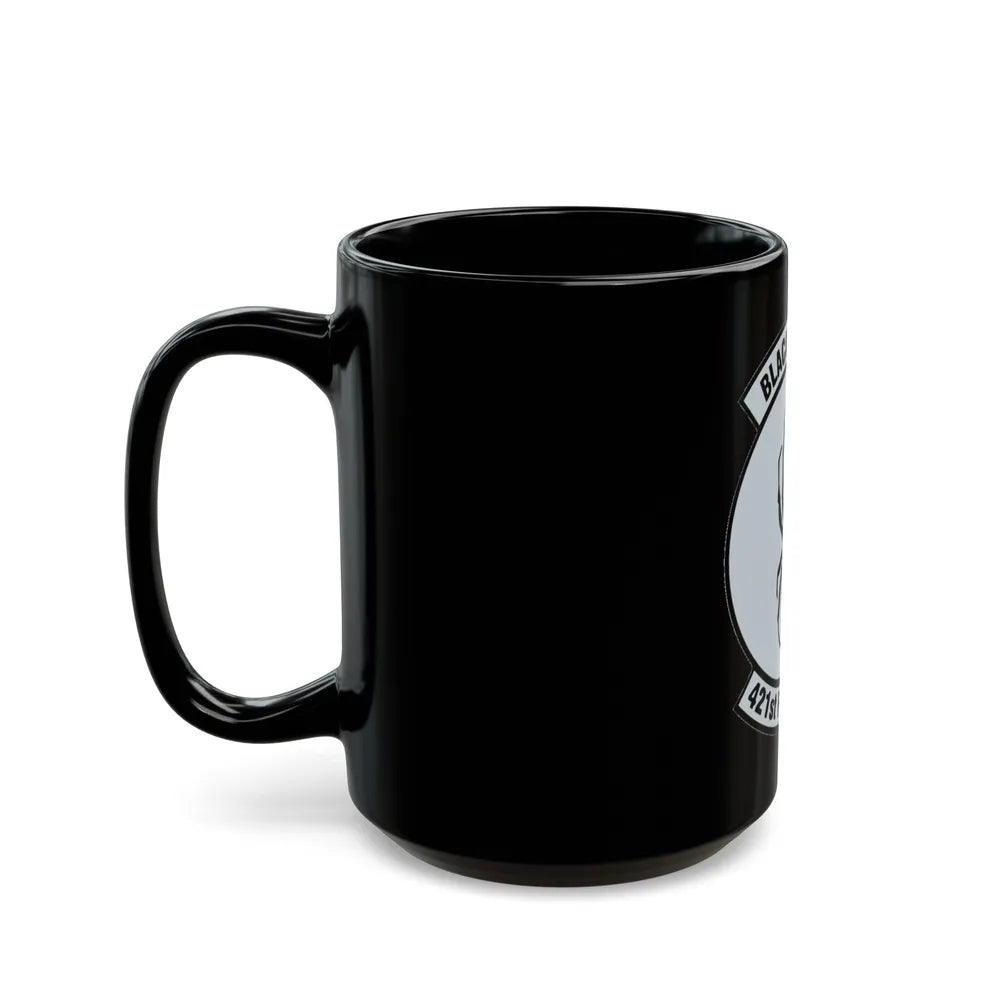 421st Fighter Squadron Black Widows (U.S. Air Force) Black Coffee Mug-Go Mug Yourself