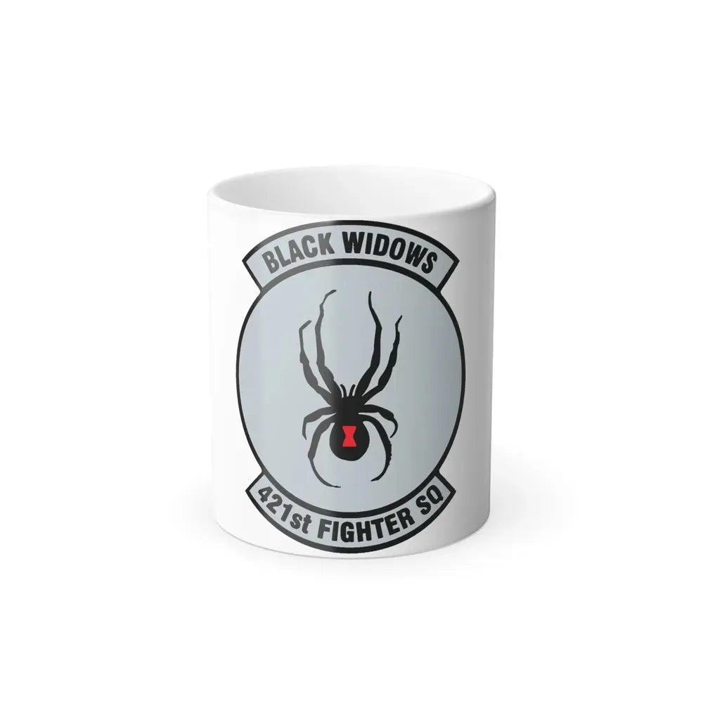 421st Fighter Squadron Black Widows (U.S. Air Force) Color Changing Mug 11oz - Go Mug Yourself