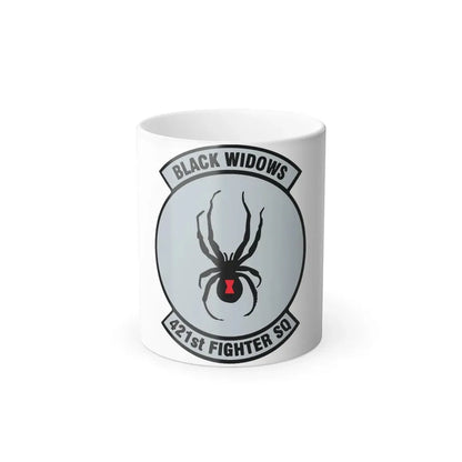 421st Fighter Squadron Black Widows (U.S. Air Force) Color Changing Mug 11oz - Go Mug Yourself
