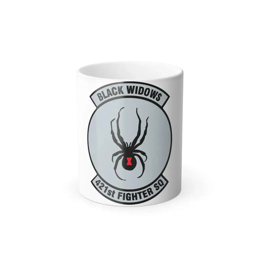 421st Fighter Squadron Black Widows (U.S. Air Force) Color Changing Mug 11oz - Go Mug Yourself