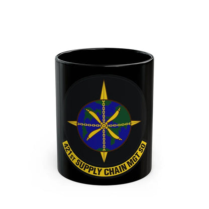 421st Supply Chain Management Squadron (U.S. Air Force) Black Coffee Mug-11oz-Go Mug Yourself