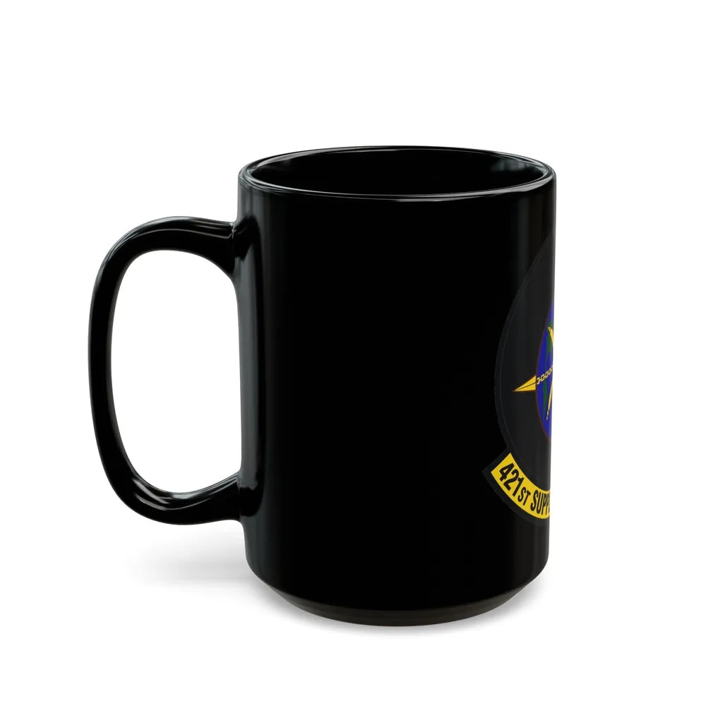 421st Supply Chain Management Squadron (U.S. Air Force) Black Coffee Mug-Go Mug Yourself