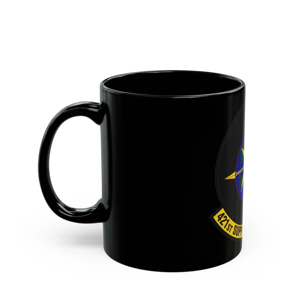 421st Supply Chain Management Squadron (U.S. Air Force) Black Coffee Mug-Go Mug Yourself