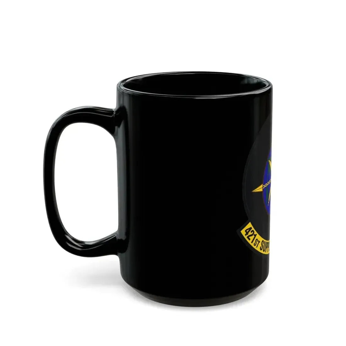 421st Supply Chain Management Squadron (U.S. Air Force) Black Coffee Mug - Go Mug Yourself