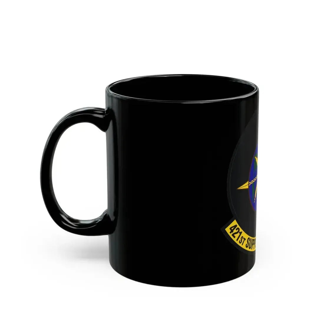 421st Supply Chain Management Squadron (U.S. Air Force) Black Coffee Mug - Go Mug Yourself