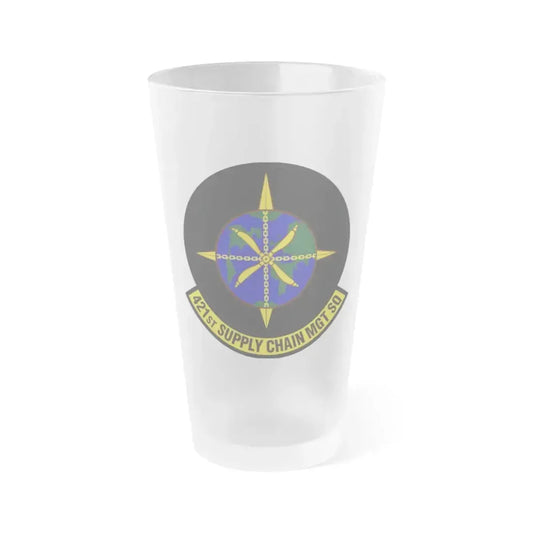 421st Supply Chain Management Squadron (U.S. Air Force) Frosted Pint Glass 16oz 16oz Frosted - Go Mug Yourself