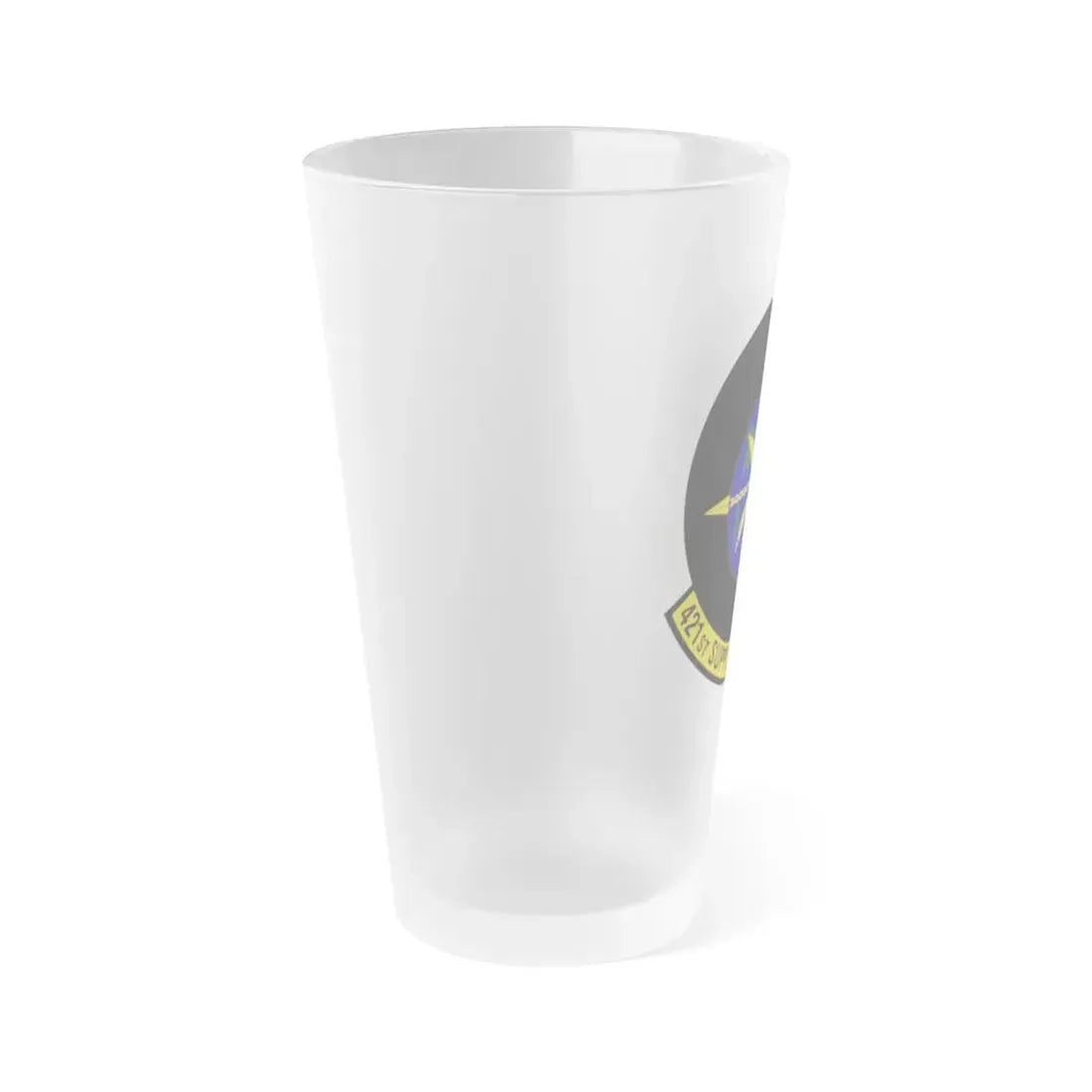 421st Supply Chain Management Squadron (U.S. Air Force) Frosted Pint Glass 16oz - Go Mug Yourself