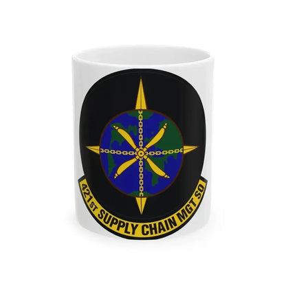 421st Supply Chain Management Squadron (U.S. Air Force) White Coffee Mug 11oz - Go Mug Yourself