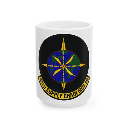 421st Supply Chain Management Squadron (U.S. Air Force) White Coffee Mug 15oz - Go Mug Yourself