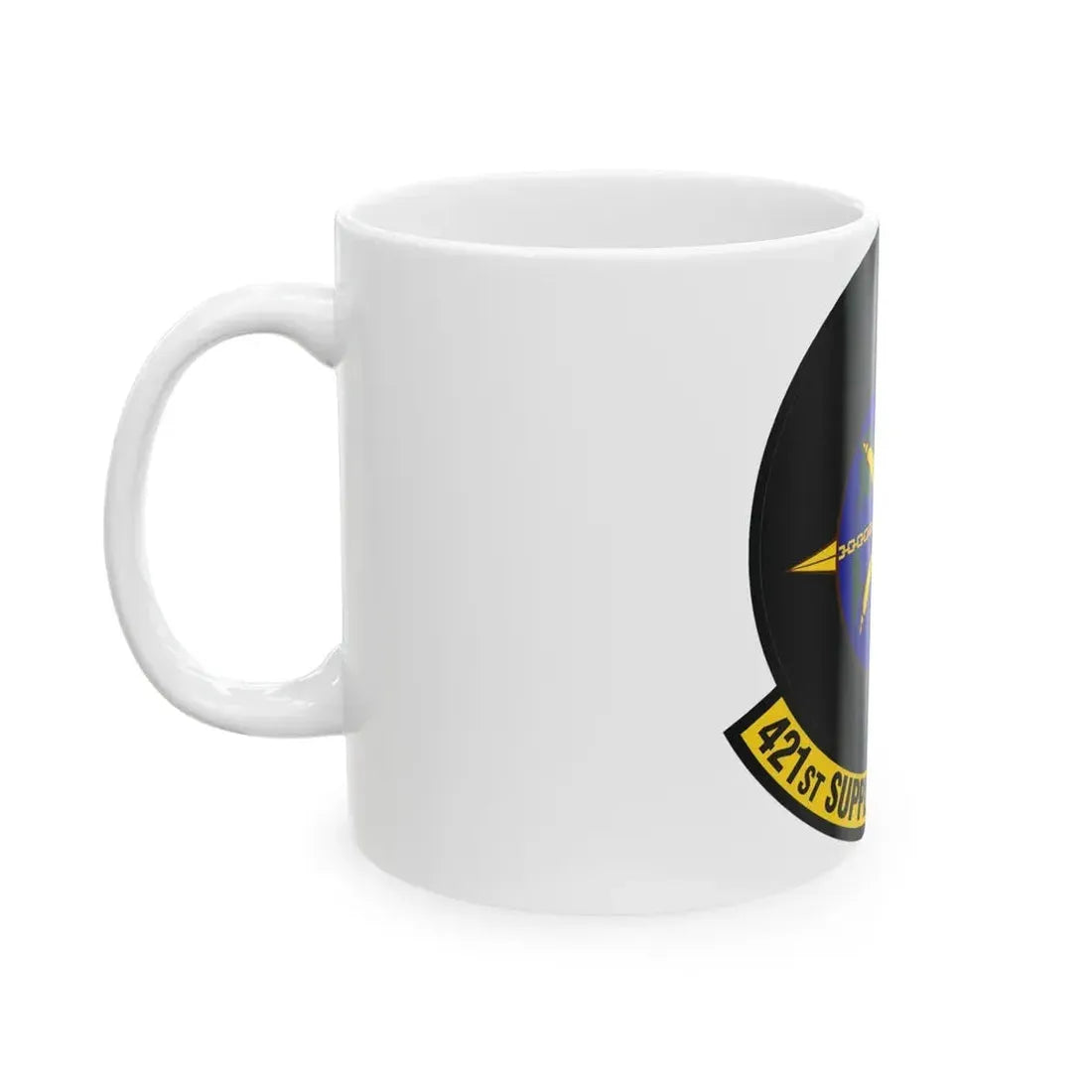 421st Supply Chain Management Squadron (U.S. Air Force) White Coffee Mug - Go Mug Yourself