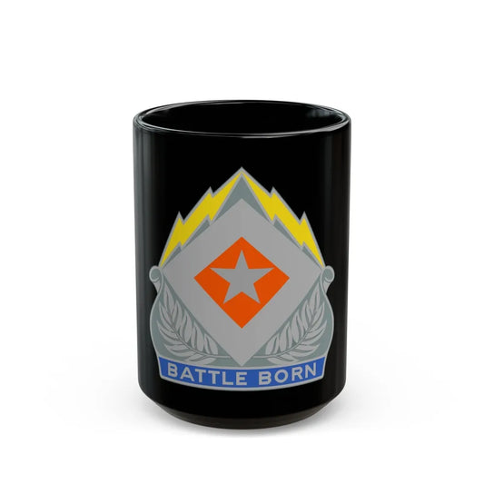 422 Signal Battalion (U.S. Army) Black Coffee Mug-15oz-Go Mug Yourself