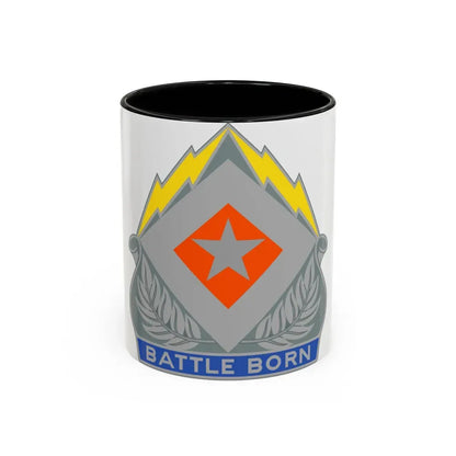 422 Signal Battalion (U.S. Army) Accent Coffee Mug 11oz Black - Go Mug Yourself