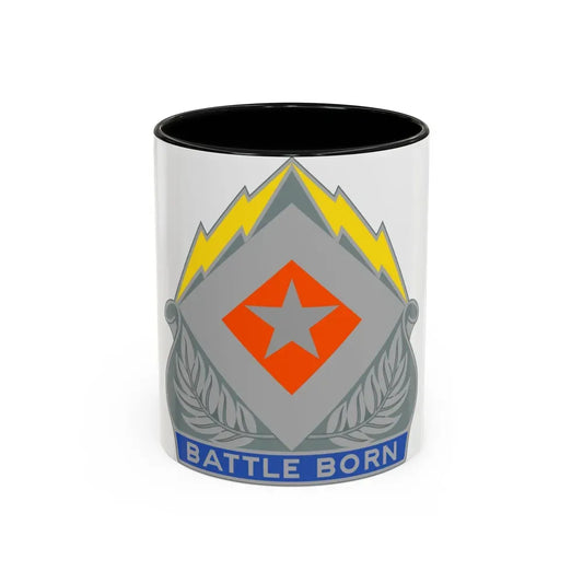 422 Signal Battalion (U.S. Army) Accent Coffee Mug 11oz Black - Go Mug Yourself