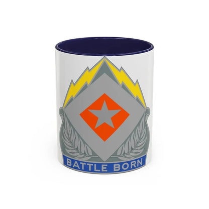 422 Signal Battalion (U.S. Army) Accent Coffee Mug 11oz Navy - Go Mug Yourself