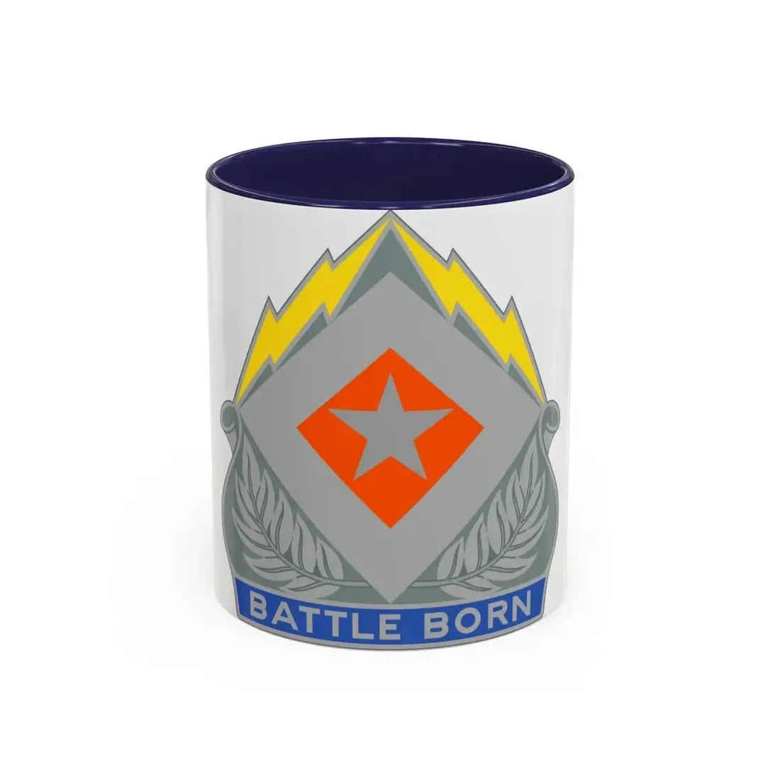 422 Signal Battalion (U.S. Army) Accent Coffee Mug 11oz Navy - Go Mug Yourself