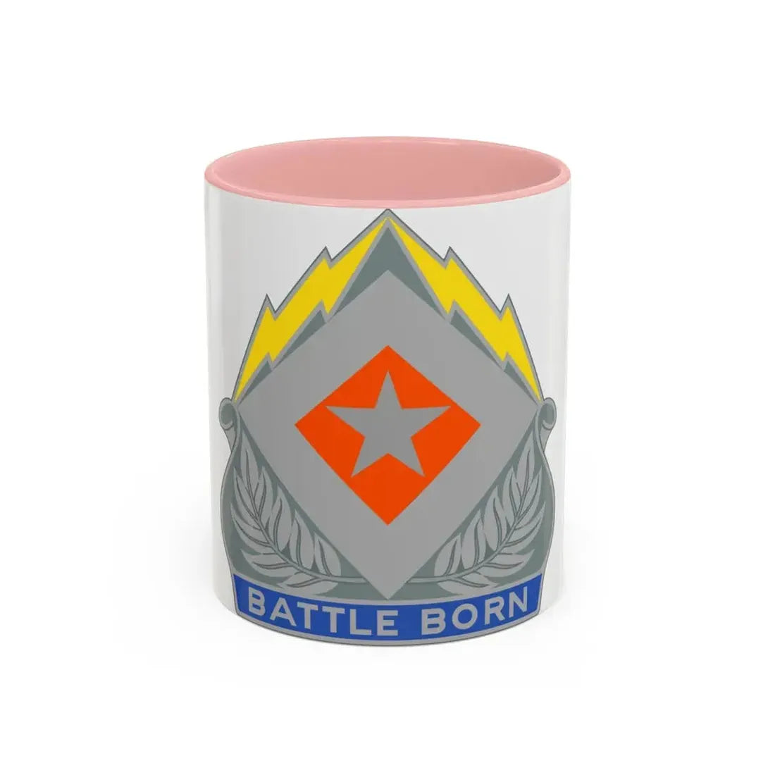 422 Signal Battalion (U.S. Army) Accent Coffee Mug 11oz Pink - Go Mug Yourself