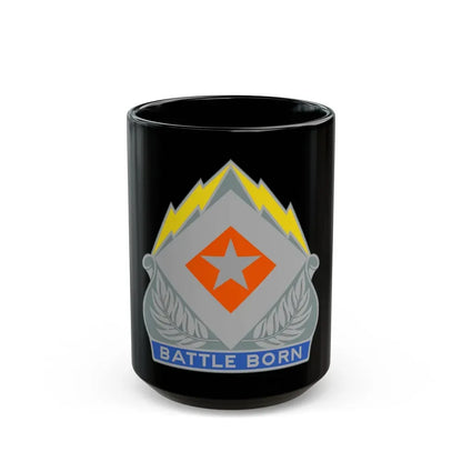 422 Signal Battalion (U.S. Army) Black Coffee Mug 15oz - Go Mug Yourself
