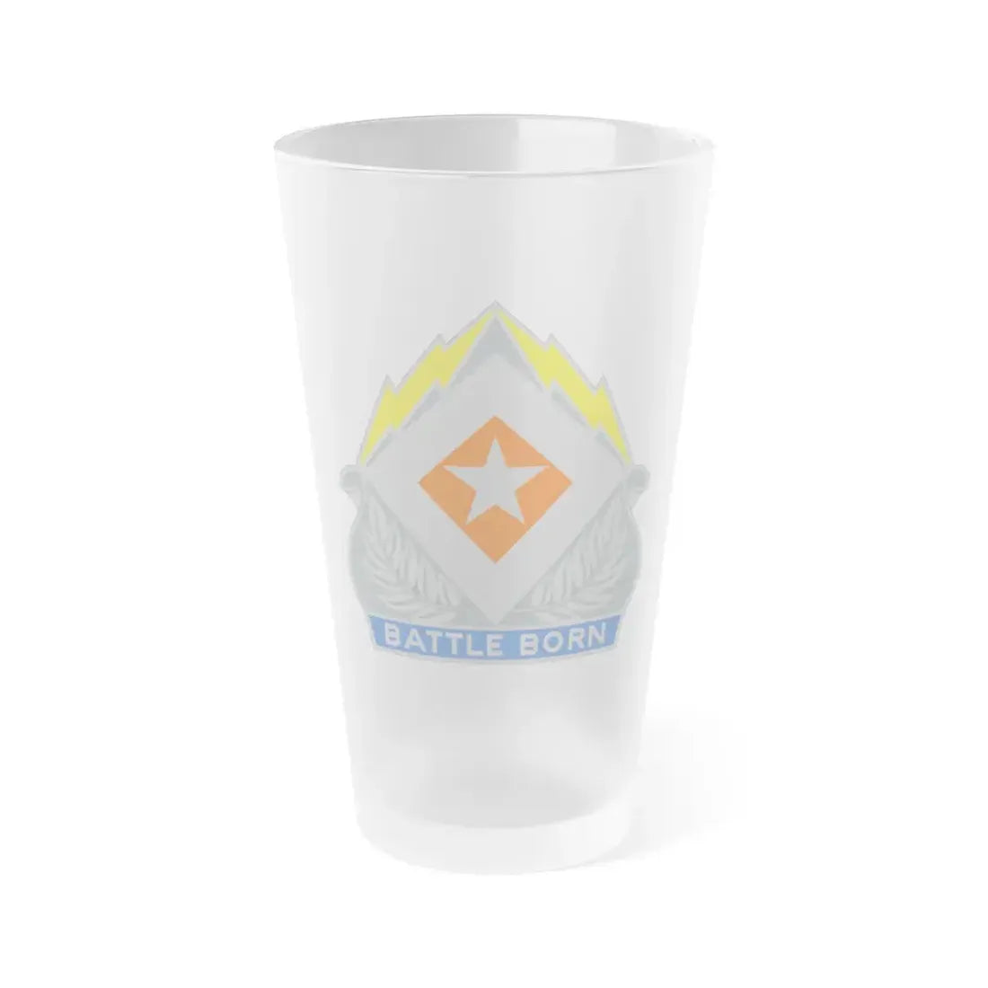 422 Signal Battalion (U.S. Army) Frosted Pint Glass 16oz Default Title - Go Mug Yourself