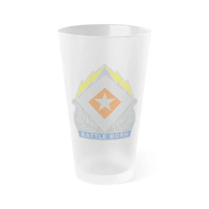 422 Signal Battalion (U.S. Army) Frosted Pint Glass 16oz Default Title - Go Mug Yourself
