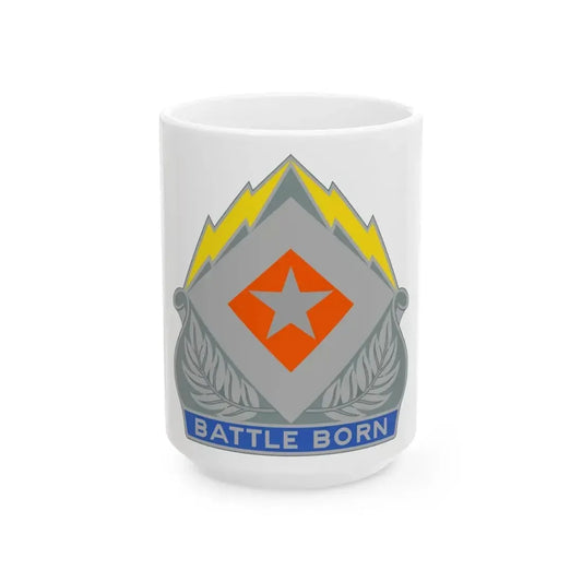 422 Signal Battalion (U.S. Army) White Coffee Mug 15oz - Go Mug Yourself