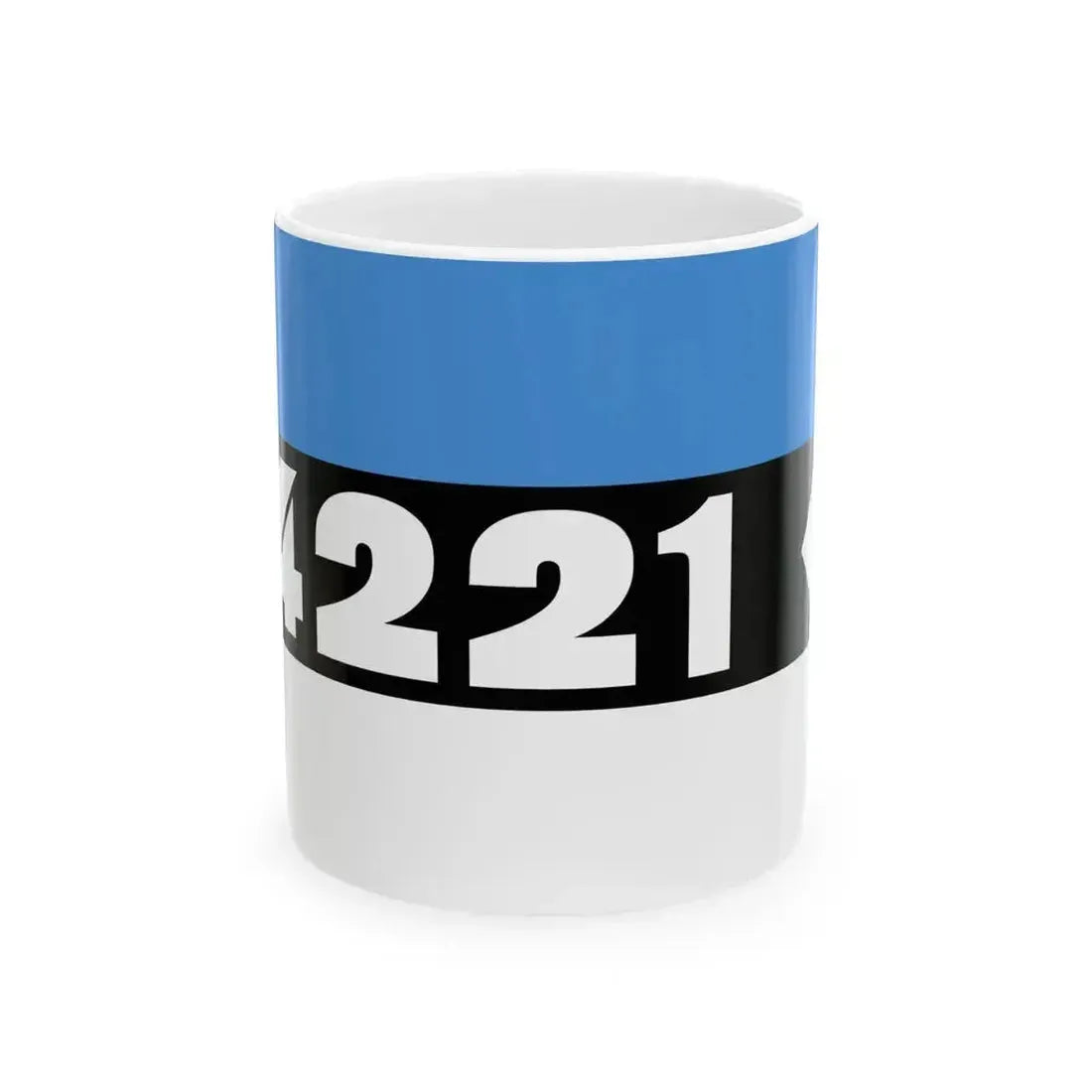 4221 GdCo flag (Estonia) White Coffee Mug 11oz - Go Mug Yourself