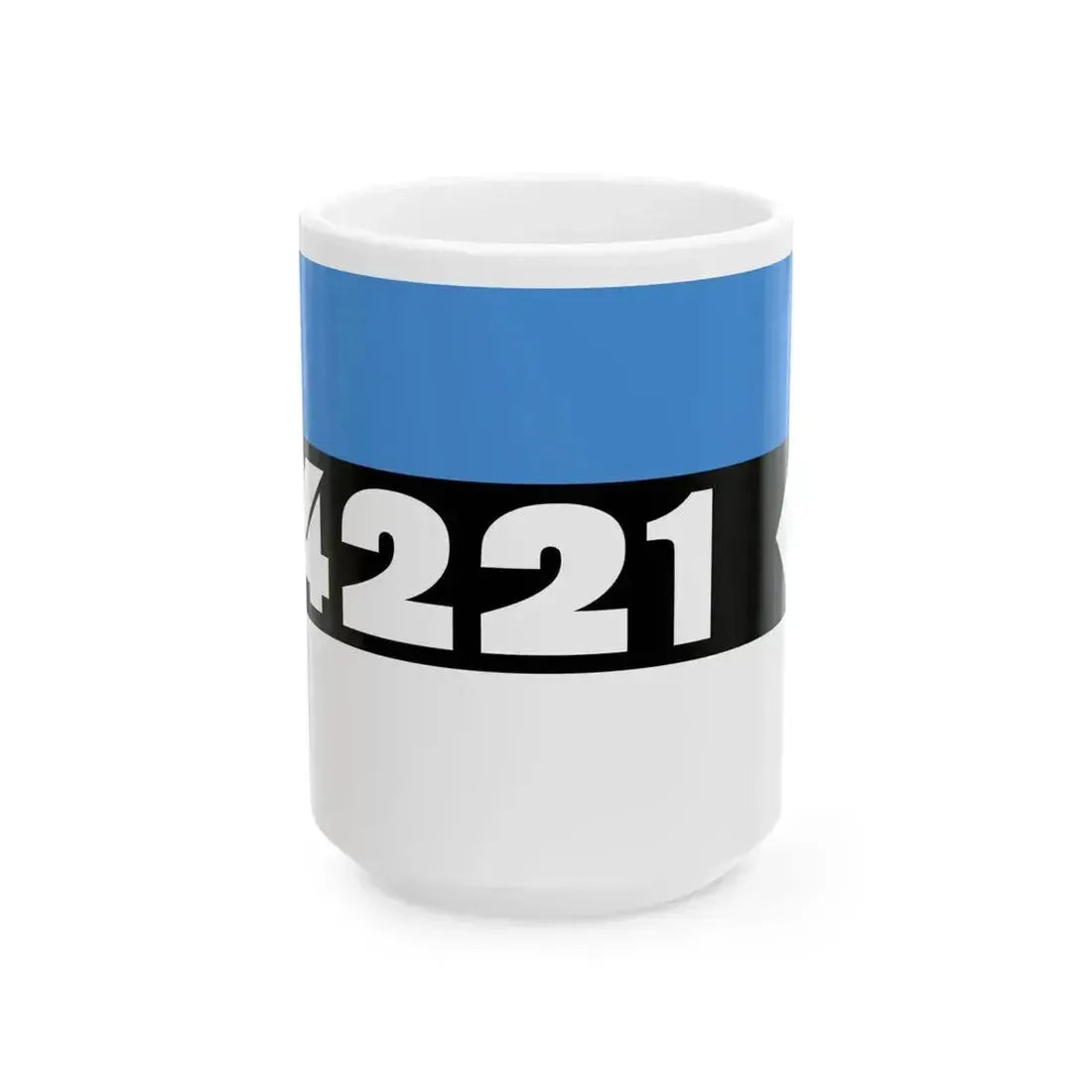4221 GdCo flag (Estonia) White Coffee Mug 15oz - Go Mug Yourself