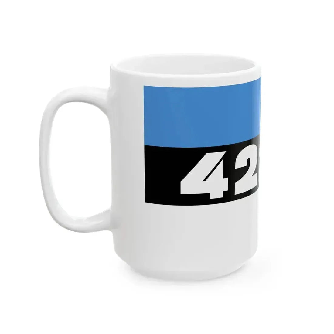 4221 GdCo flag (Estonia) White Coffee Mug - Go Mug Yourself