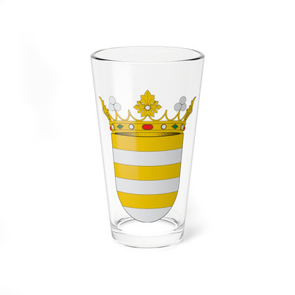 Escudo de Huércanos (Spain) (Coat of Arms) Pint Glass 16oz