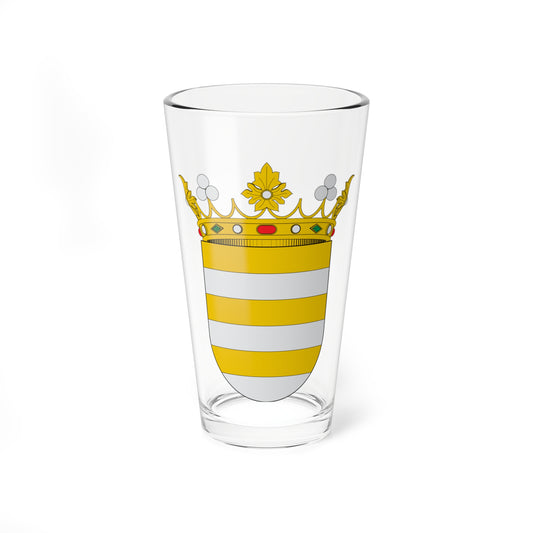 Escudo de Huércanos (Spain) (Coat of Arms) Pint Glass 16oz
