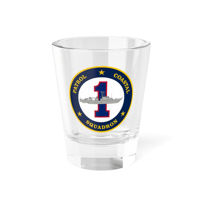 Verre à liqueur de l'escadron de patrouille côtière ONE (US Navy) 1,5 oz