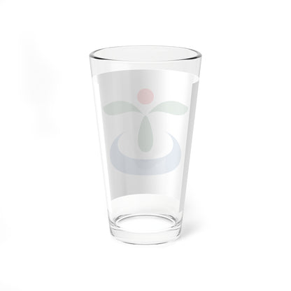 Flag of Koga Ibaraki (Japan) Pint Glass 16oz