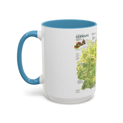 Germany - A Traveller's Map (1991) (Map) Accent Coffee Mug