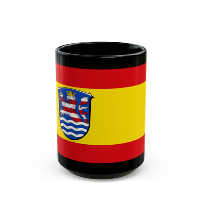 Flag of Schwalm Eder Kreis Germany - Black Coffee Mug-15oz-Go Mug Yourself